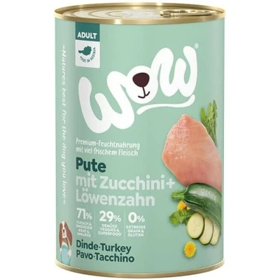 Afbeelding van WOW Graanvrij natvoer Adult Kalkoen 6 x 400 gram Hond