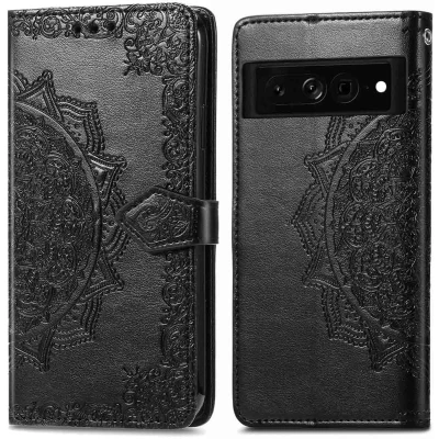 Afbeelding van iMoshion Hoesje Geschikt voor Google Pixel 7 Pro Met Pasjeshouder Luxe Bookcase Zwart