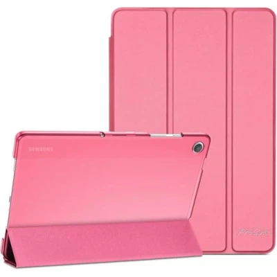 Afbeelding van ProCase Hoes voor Samsung Galaxy Tab A9+/A9 Plus 11 inch 2023 (SM X210), drievoudige beschermhoes Smart Cover met doorschijnende matte achterkant Meloen roze