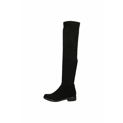 Afbeelding van Caprice Overknee laarzen, Dames, Maat: 36, Black stretch Textiel