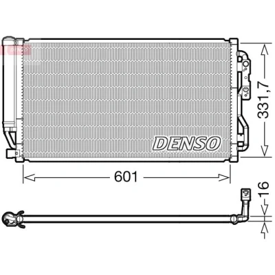 Afbeelding van DENSO DCN05035 Condensor Airco Met droger R 134a BMW: 4 Coupe