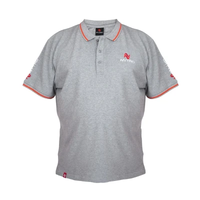 Image de Nytro Light Marl Grey Polo Shirt Maat : Xxxlarge
