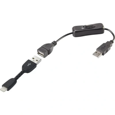 Afbeelding van Renkforce Apple iPad/iPhone/iPod Aansluitkabel [1x USB A 2.0 stekker 1x dock Lightning] 0.30 m Zwart