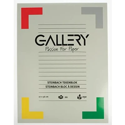 Afbeelding van Gallery Steinbach tekenblok, gekorreld, ft 27 x 36 cm, 250 g/m², blok van 20 vel tekenpapier