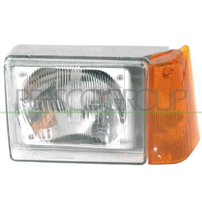 Afbeelding van PRASCO FT1214803 Koplampen rechts R2 (Bilux) Geel Met knipperlamp voor rechtsrijdend verkeer FIAT: Panda I Hatchback