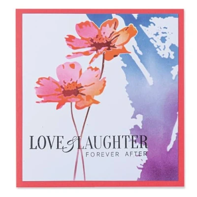 Afbeelding van Layered stencils flowers Sizzix