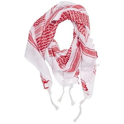 Afbeelding van Mil Tec sjaal,&quot;Shemagh&quot;, 110 x cm, wit/rood