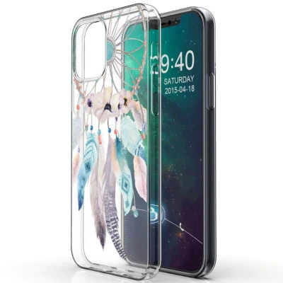 Afbeelding van iMoshion hoesje Geschikt voor iPhone 12 Mini Siliconen Design Transparant / Zwart Line Art Woman Black