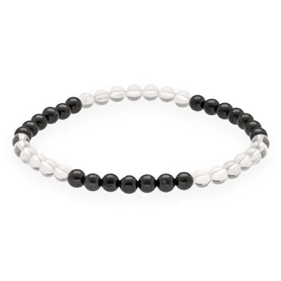 Afbeelding van Lebensquelle Plus Miniparelarmband, 4 5 mm, Edelsteenarmband van hoge kwaliteit, Edelsteen, Steenkristal