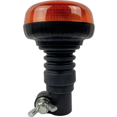 Afbeelding van Berger &amp; Schröter Zwaailicht LED Mini RKL flex 20303 12 V/DC, 24 V/DC werkt op boordnet Flexibele normhouder, Normhouder Oranje