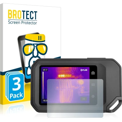 Afbeelding van BROTECT Screenprotector voor Flir C5 Folie Beschermfolie Beschermglas transparant (3 Stuks)