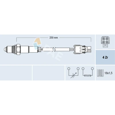 Afbeelding van Fae Lambda sonde 77129