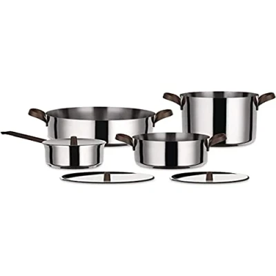 Afbeelding van Alessi Pannenset Edo PU100S7 4 Delig door Patricia Urquiola