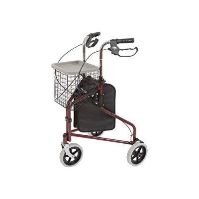 Afbeelding van Rollator Tri Walker Inclusief mandje en tas Makkelijk opvouwbaar