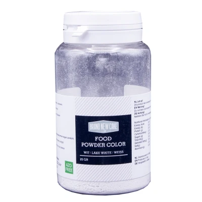 Afbeelding van BrandNewCake Kleurpoeder Wit 25g (vette massa)