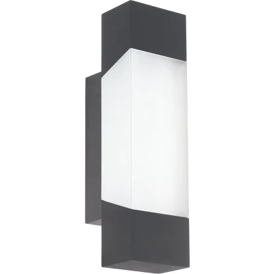 Afbeelding van EGLO Gorzano Wandlamp Voor buiten SMD LED Module IP44 Antraciet