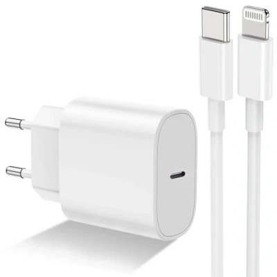 Afbeelding van Snellader voor iPhone 14 13 12 11, Apple MFi gecertificeerd, 20 W, USB C, stroomadapter, oplader, origineel, 2 m, kabel 14/13/12/11/XS Max/XR/SE/iPad