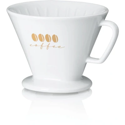 Afbeelding van Koffiefilterhouder L, Porselein, Wit Kela Excelsa