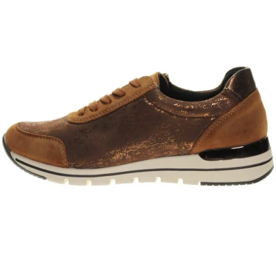 Afbeelding van Remonte Dames bruin sneakers maat 37