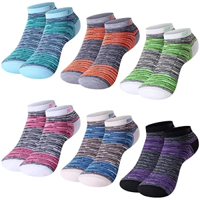 Afbeelding van L&amp;K II 12 paar sneakersokken voor dames, meerkleurig, met verschillende motieven 92281 N, 12er Pack 92230