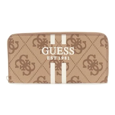Afbeelding van Guess Laurel II Dames Portemonnee Latte Logo