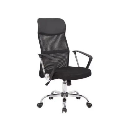 Afbeelding van Bureaustoel ergonomisch , geventileerde rugleuning zwart verstelbaar