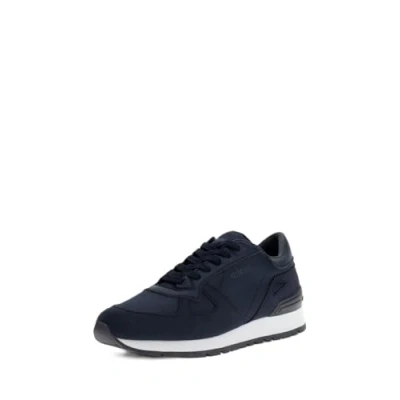 Afbeelding van Guess Tresa Sneakers laag, Heren, Maat: 45, Blue/white Imitatieleer/ textiel