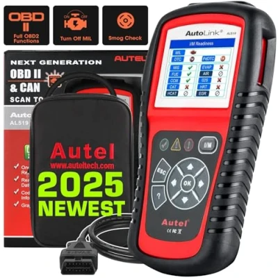 Afbeelding van Autel AL519 EOBD codelezer met live data, rood/blauw