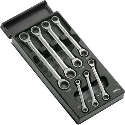Afbeelding van Facom MOD.64J7 module met 7 ratelringsleutels 12 KANT 6 TOT 19 MM, Actie 2020