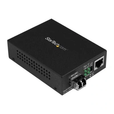 Image de StarTech.com convertisseur de m?dia fibre optique Gigabit Ethernet compact avec SFP 850 nm MM LC 550 m média à Ethernet, Fast