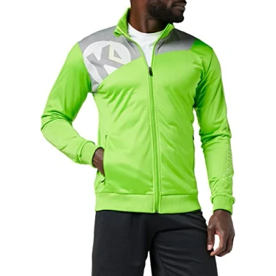 Afbeelding van Kempa Core 2.0 Poly Jacket Kind Hoop Groen Donker Grijs Melange Maat 152