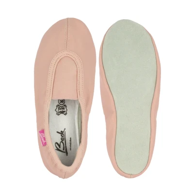 Afbeelding van Beck Gymnastik Basic Ballerina&#039;s voor kinderen, Maat: 26, Light pink Leer