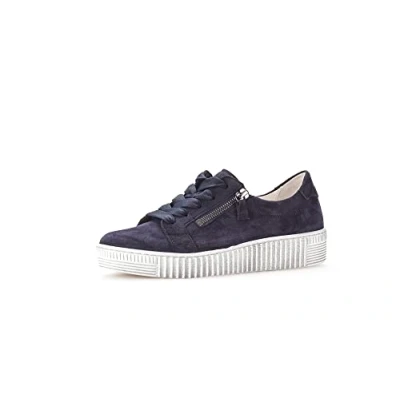 Afbeelding van Gabor Sneakers laag, Dames, Maat: 39, Blau Leer