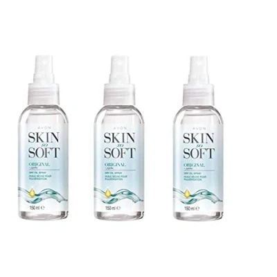 Afbeelding van Avon Skin So Soft Original droge lichaamsolie met jojoba, 3 x 150 ml