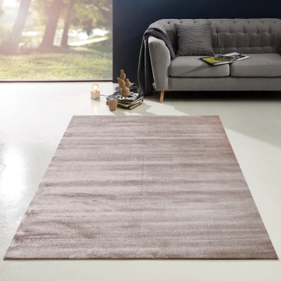 Afbeelding van Enjoy Effen Velvet Vloerkleed Beige Laagpolig 80x150 cm
