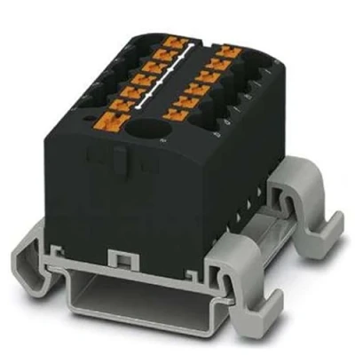 Afbeelding van Phoenix Contact 3273234 Verdeelblok 40.6 mm Spanveer Zwart 8 stuk(s)