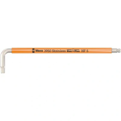 Afbeelding van WERA 3950 SPKL Multicolour HF stiftsleutel, metrisch, RVS, met vasthoudfunctie, 5 x 154 mm 05022695001