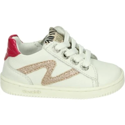 Afbeelding van Develab 44390 lage schoenen, kleur: wit/beige, Wit 417, 24 EU