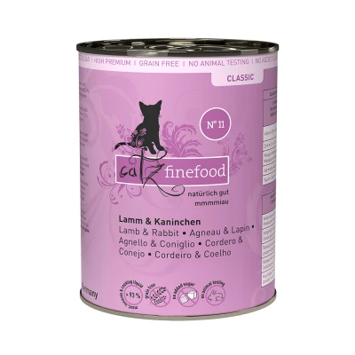 Afbeelding van 12x400g Lam &amp; Konijn catz finefood Kattenvoer
