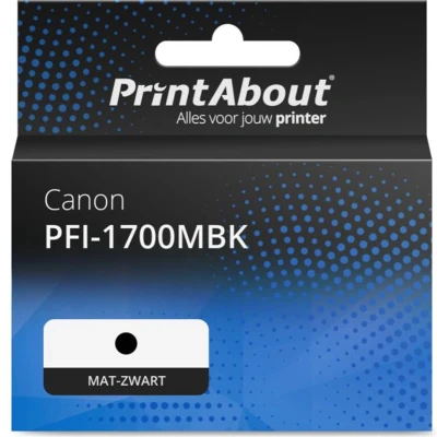 Afbeelding van Huismerk Canon PFI 1700MBK Inktcartridge Mat zwart