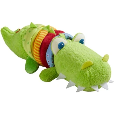 Afbeelding van HABA Ratterfigur Kroko Speelgoed voor kinderen, Maat: One Size, Multi coloured