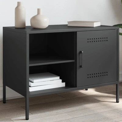 Afbeelding van Tv meubel 68x39x50,5 cm staal zwart