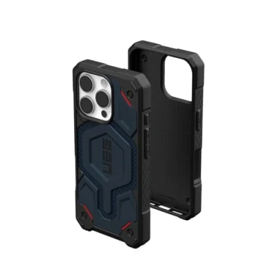 Afbeelding van Urban Armor Gear Monarch Pro Hoesje geschikt voor Apple iPhone 16 Compatibel met MagSafe Back Cover Kevlar Mallard