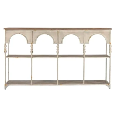 Afbeelding van Planken Home ESPRIT Wit Natuurlijk Metaal 159 X 36,5 91 cm