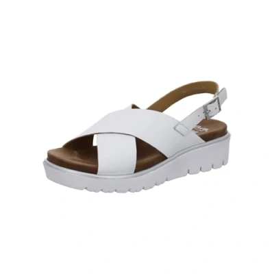 Afbeelding van ara Sandalen met plateauzool, Dames, Maat: 41, Weiss Leer