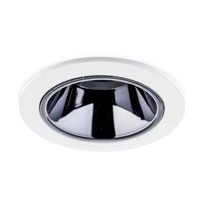 Afbeelding van LED Inbouwspot 5W CREE, Rond, Ø64mm, Kantelbaar, Dimbaar, Wit/Chroom, Warm Wit
