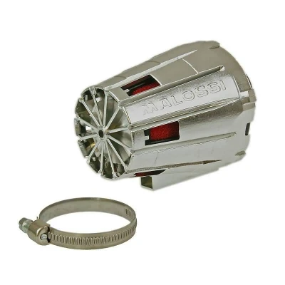 Afbeelding van Luchtfilter Malossi Racing Boxed 38 mm, chroom/rood