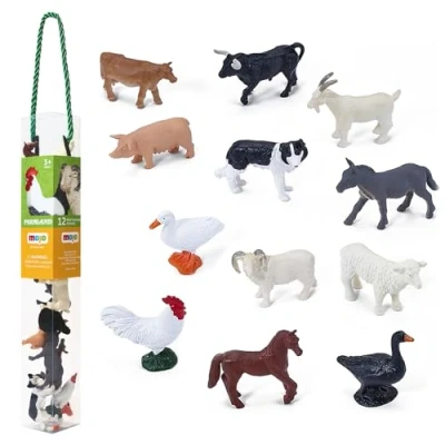 Afbeelding van Mojo Farmland Mini Boerderijdieren Speelset, 12dlg. 380053