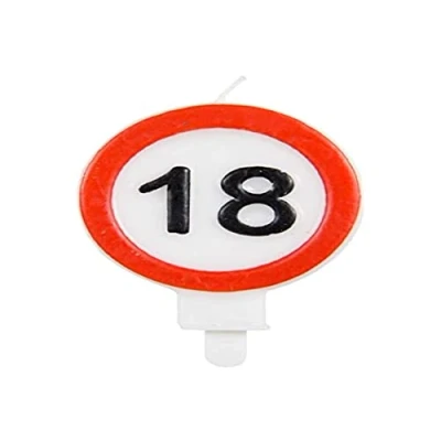 Afbeelding van Folat Candles Verkeersbord 18