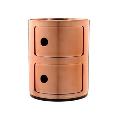 Afbeelding van Kartell Componibili Kast Metallic (2 Comp.) Koper